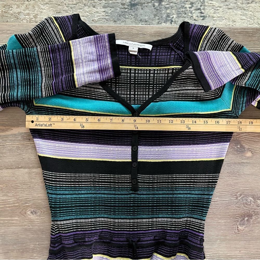 Diane von Furstenberg
Carrigan Striped Fit-and-Flare Dress, Lavender Size Med - Picture 14 of 15